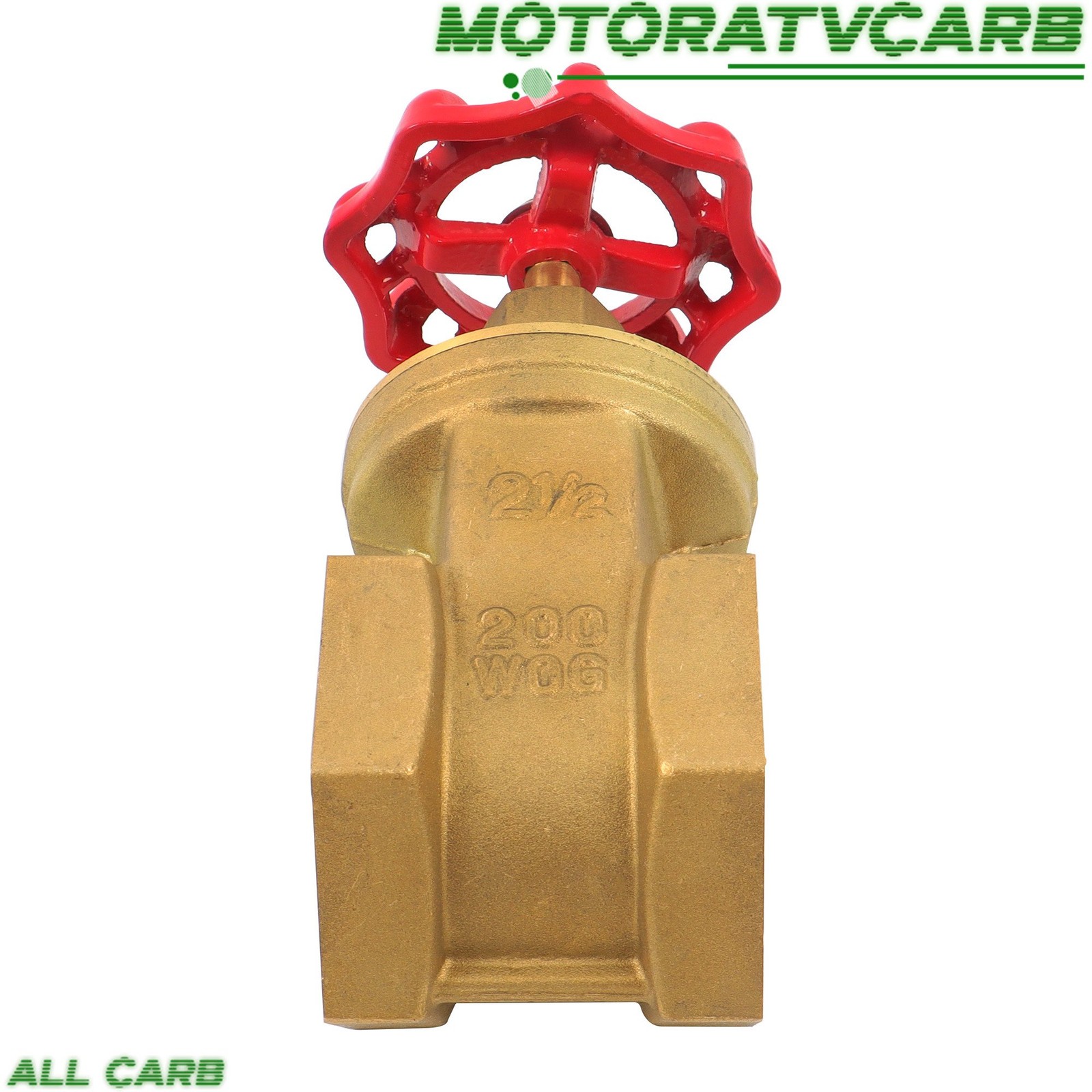 ALL-CARB 2.5″ NPT Brass Gate Valve Duty Female Thread Manual Rotary Sluice Valve