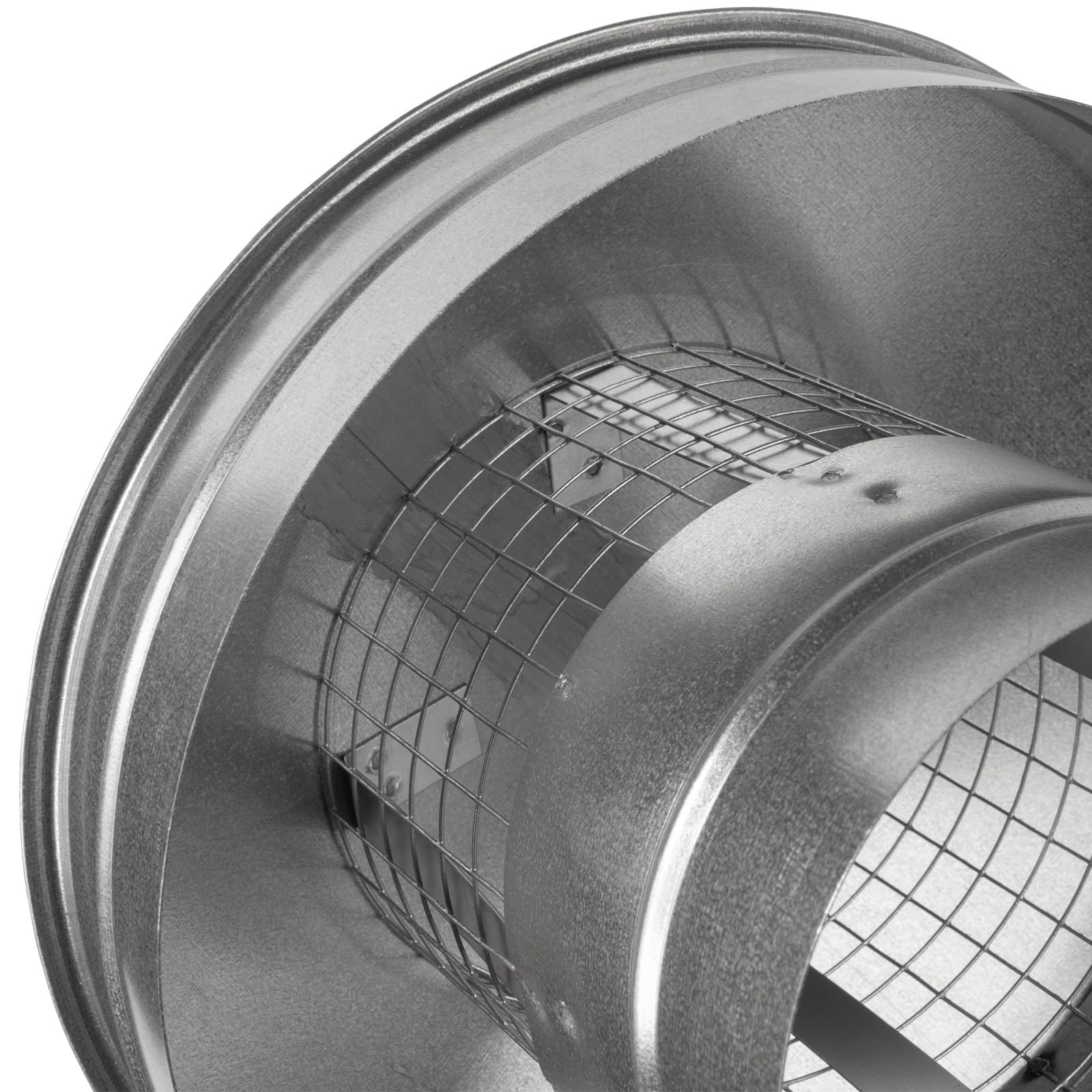 6″ Inch Round Galvanized Steel Roof Cap with Mesh – Weather-Proof Chimney Cov…
