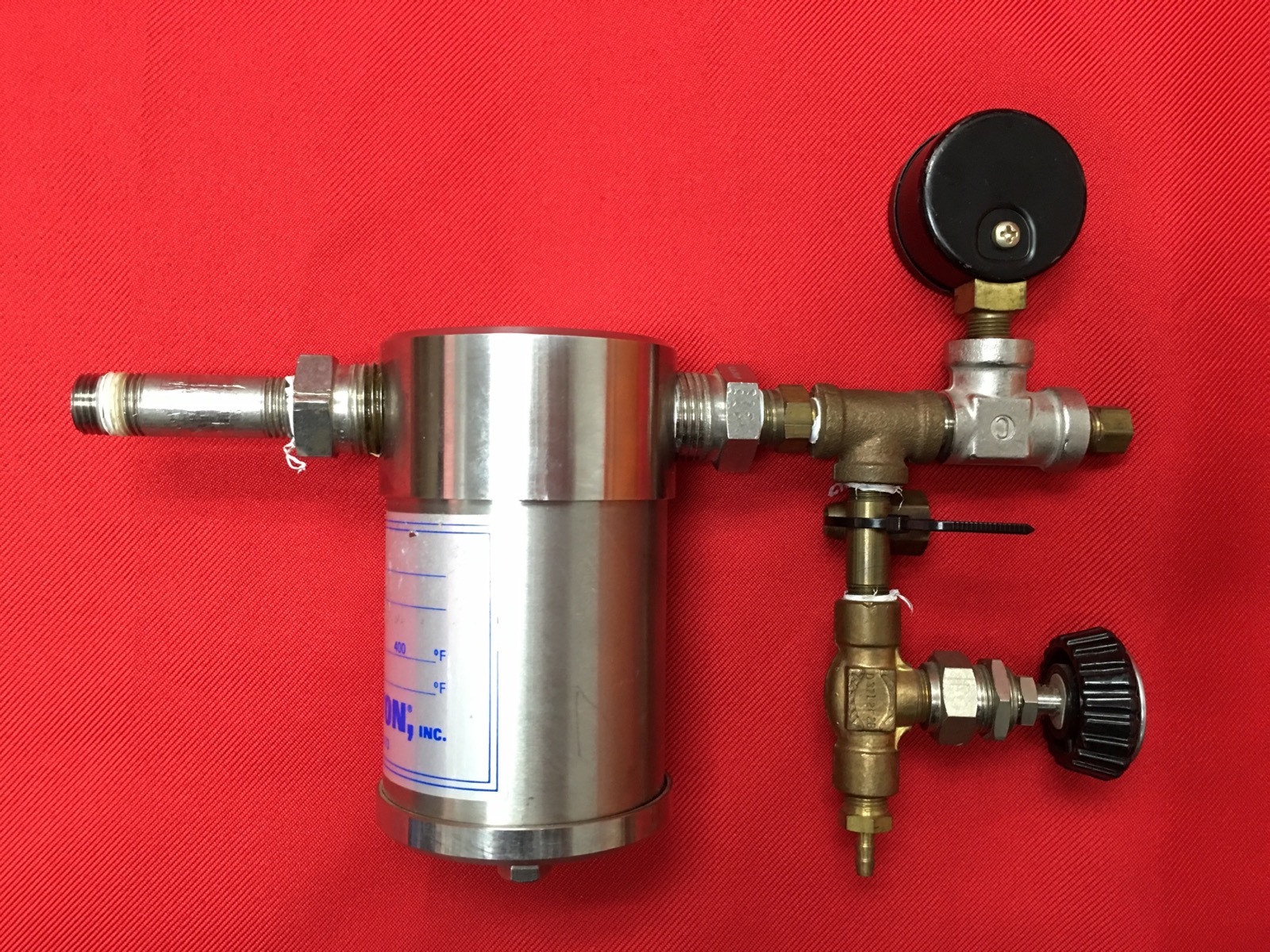 Balston Type 33 Element 100-12 250psig@400F PLUS Hoke Needle Valve Vacuum Gauge