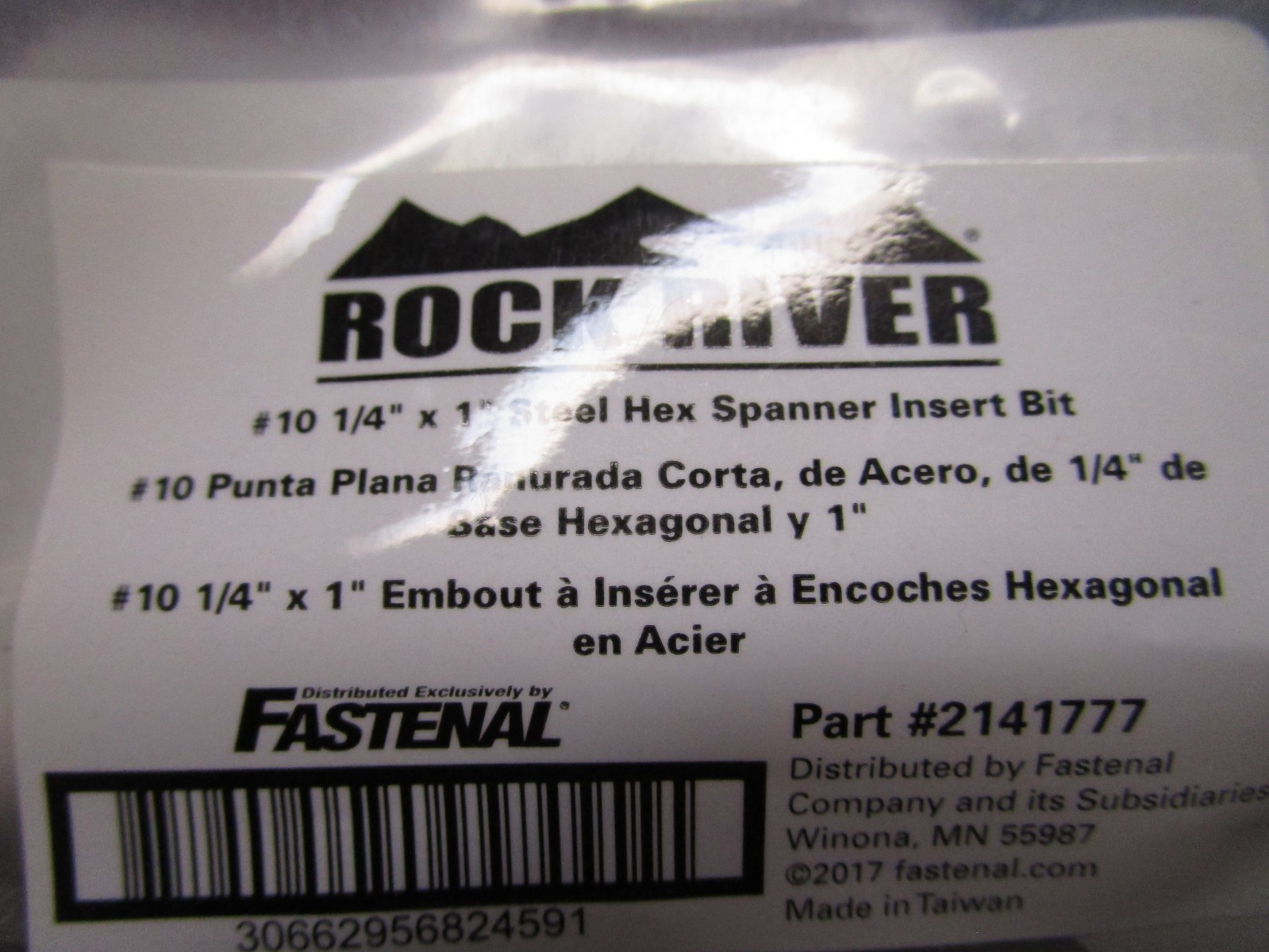 #10 1/4″ x 1″ Steel Rock River® Hex Spanner Insert Bit QTY 5