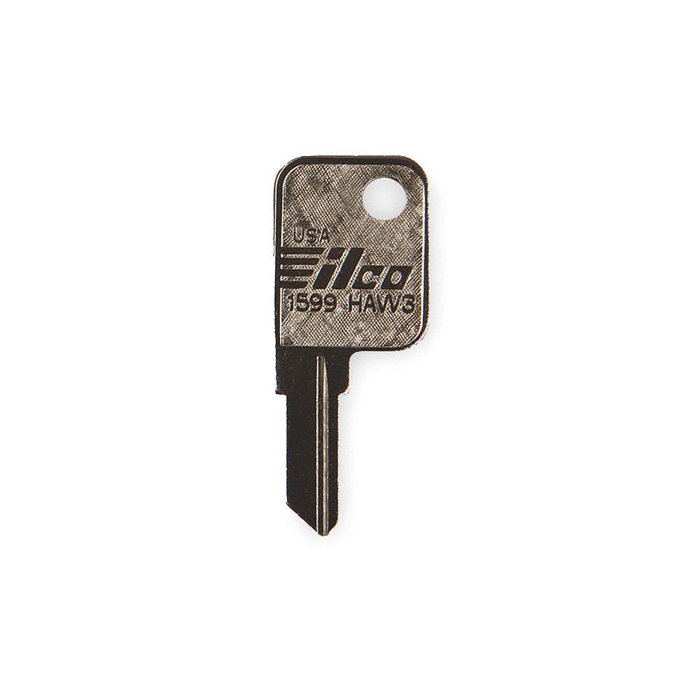 KABA ILCO 1599-HAW3 Key Blank, HAW3,Brass, PK10 3EMR2