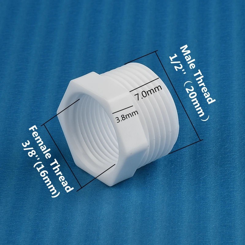 Plastic Threaded Bushing Connector 3/8“ 1/4“ 1/8“1/2″ 3/4″ 1”Straight Male/Fema