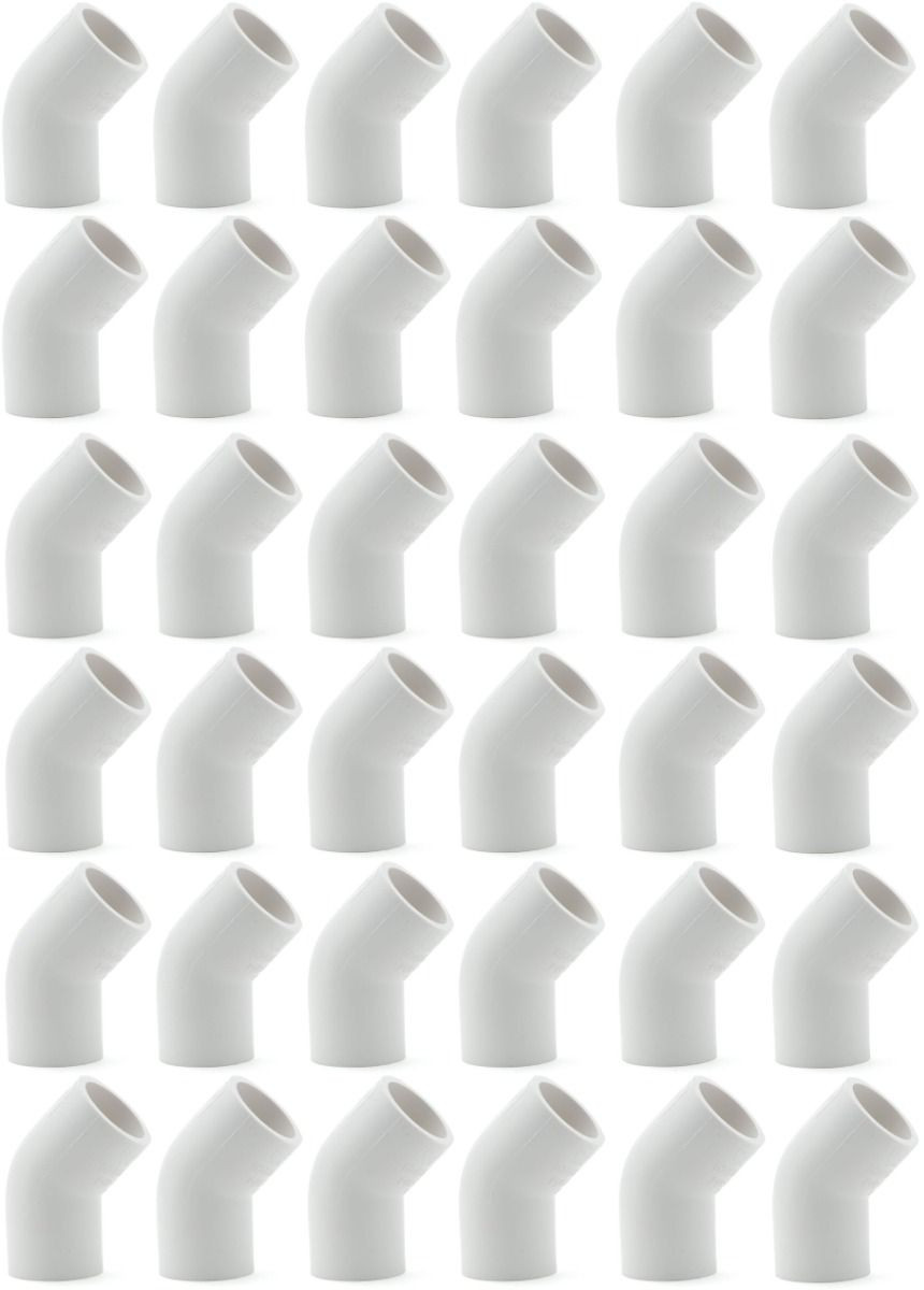 36-Pk 1/2 in. Schedule 40 PVC 45-Degree Elbows NSF/ASTM Pipe Fittings SCH40 ASTM