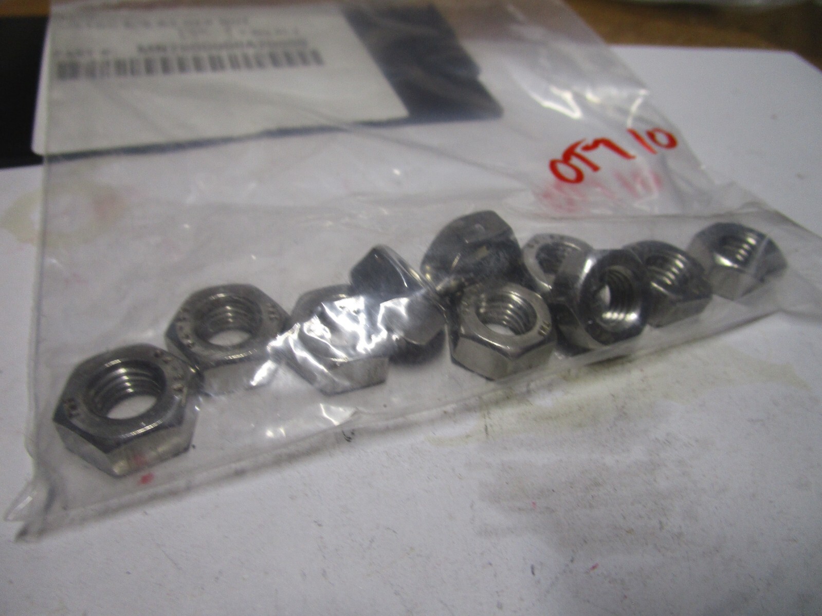 M10-1.5 DIN 934 A2-70 Stainless Steel Hex Nut QTY 10