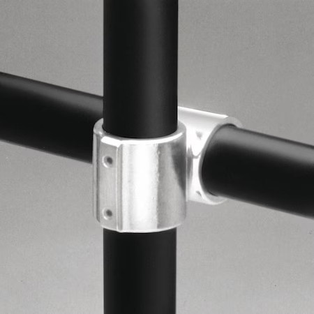 Hollaender 12-8 Structural Pipe Fitting, Cross, Aluminum, 1.5 In Pipe Size,