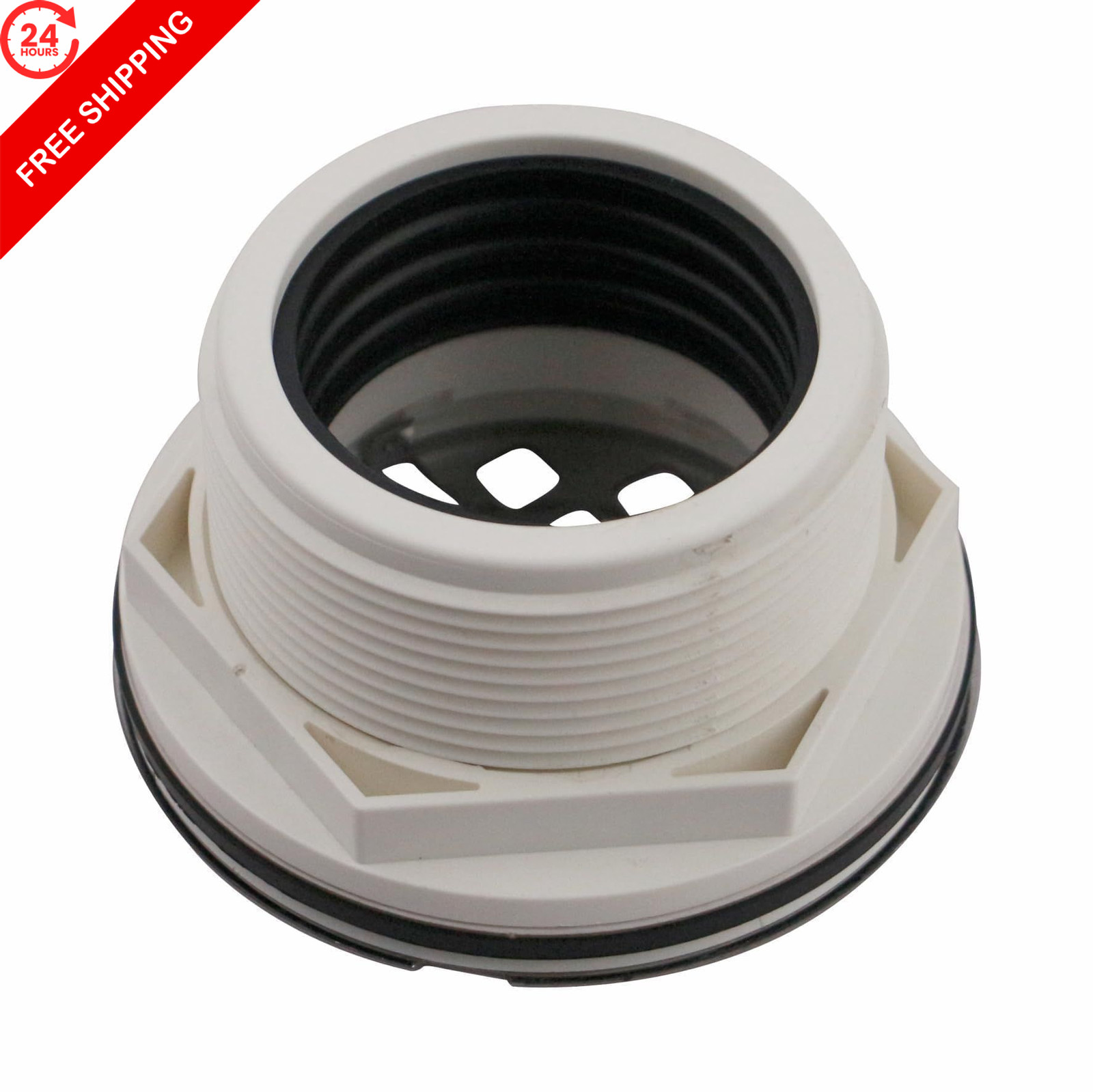 WELSAN Brushed Nickel 2 Inch PVC Shower Drain Kit, Round