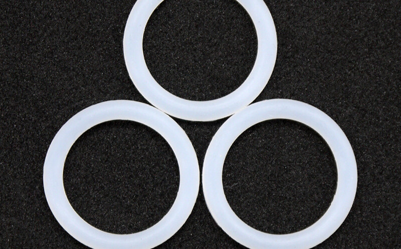 White wire Diameter 4mm OD 12~100mm Food Grade Silicon Rubber O-Ring Seals