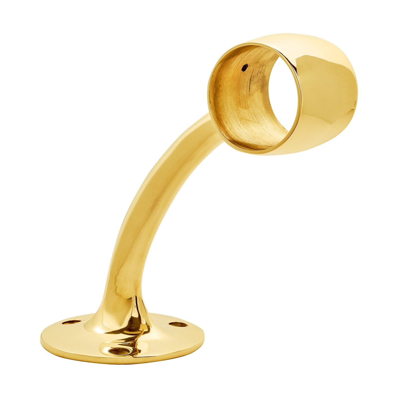 Outwater 2″ Dia x 7″ H Brass Hand Rail Bracket 2″ Bar Rail
