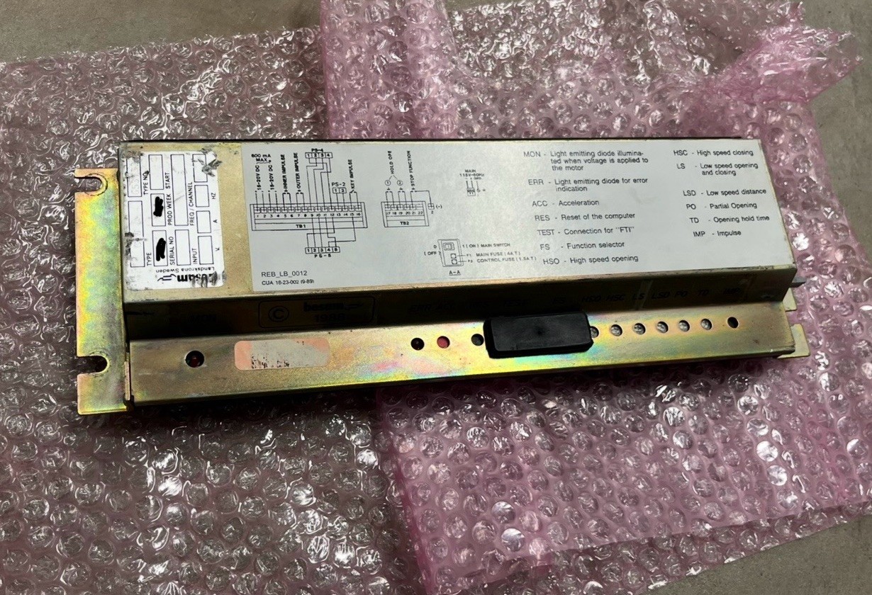 Besam Assa Abloy C Series Control Unit Pg4000 Sliding Door Used 18-02-001