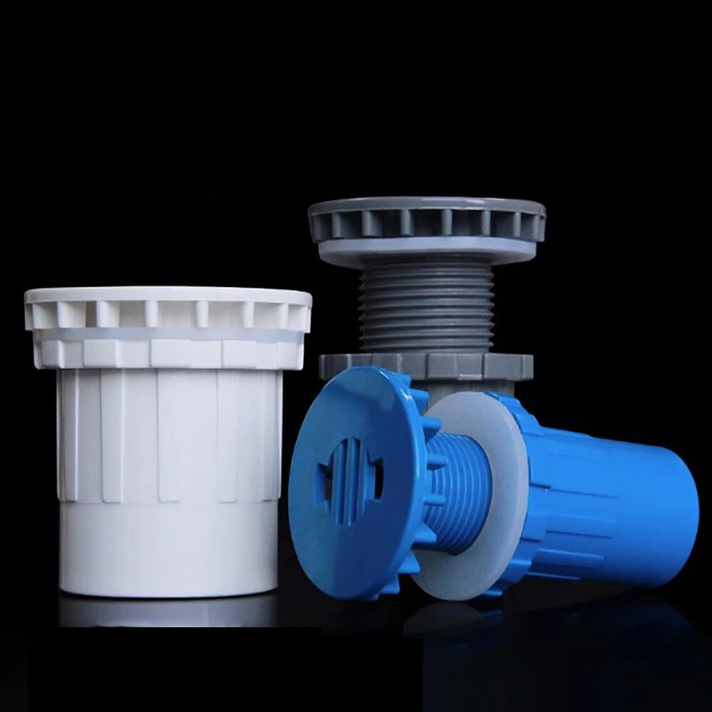 PVC Tank Connector Bulkhead Drainage Pipe Fitting Aquarium Fish Pond 20mm – 50mm