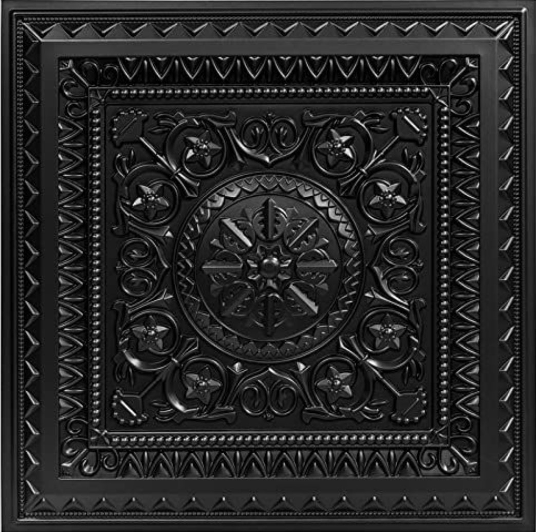 12-Pack PVC Drop Ceiling Tiles&3D Wall Panels 24″x24″ Cover 48 Sq.ft