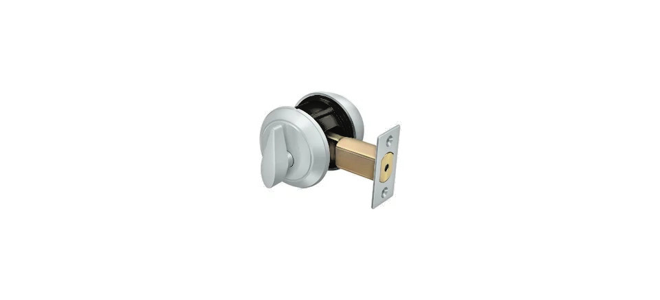 Deltana CL200LM-26D Single Deadbolt GR1 in Brushed Chrome