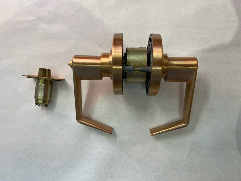 Schlage AL53 Commercial Lever Lockset, Office function, satin bronze 612 US10