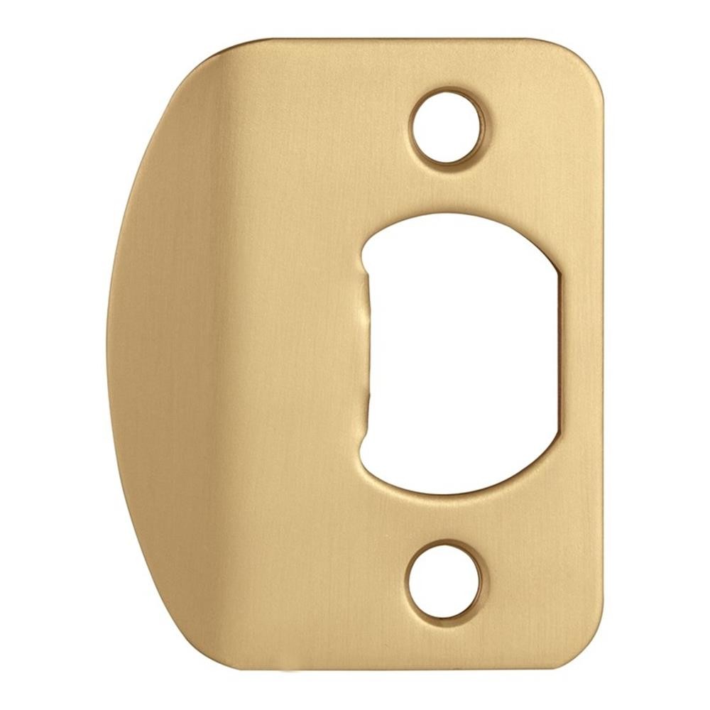 Bowery Hill Contemporary Brass Privacy Door Handle Satin Gold