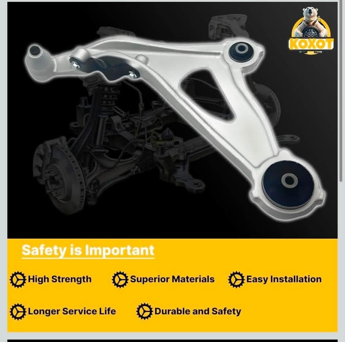 2PC Front Lower Control Arm Ball Joint Nissan Pathfinder 13-20 Infiniti QX60, JX
