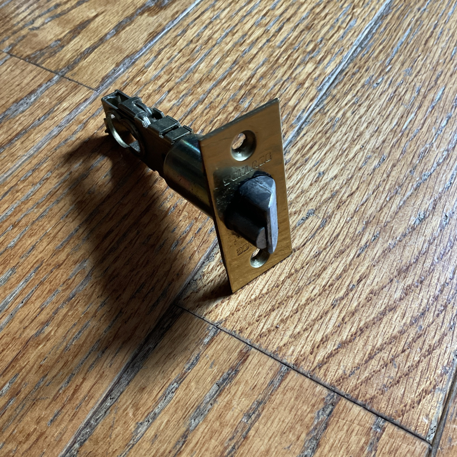 Schlage 16207605 Adjustable Backset Door Latch Brass Gold Fast Shipping