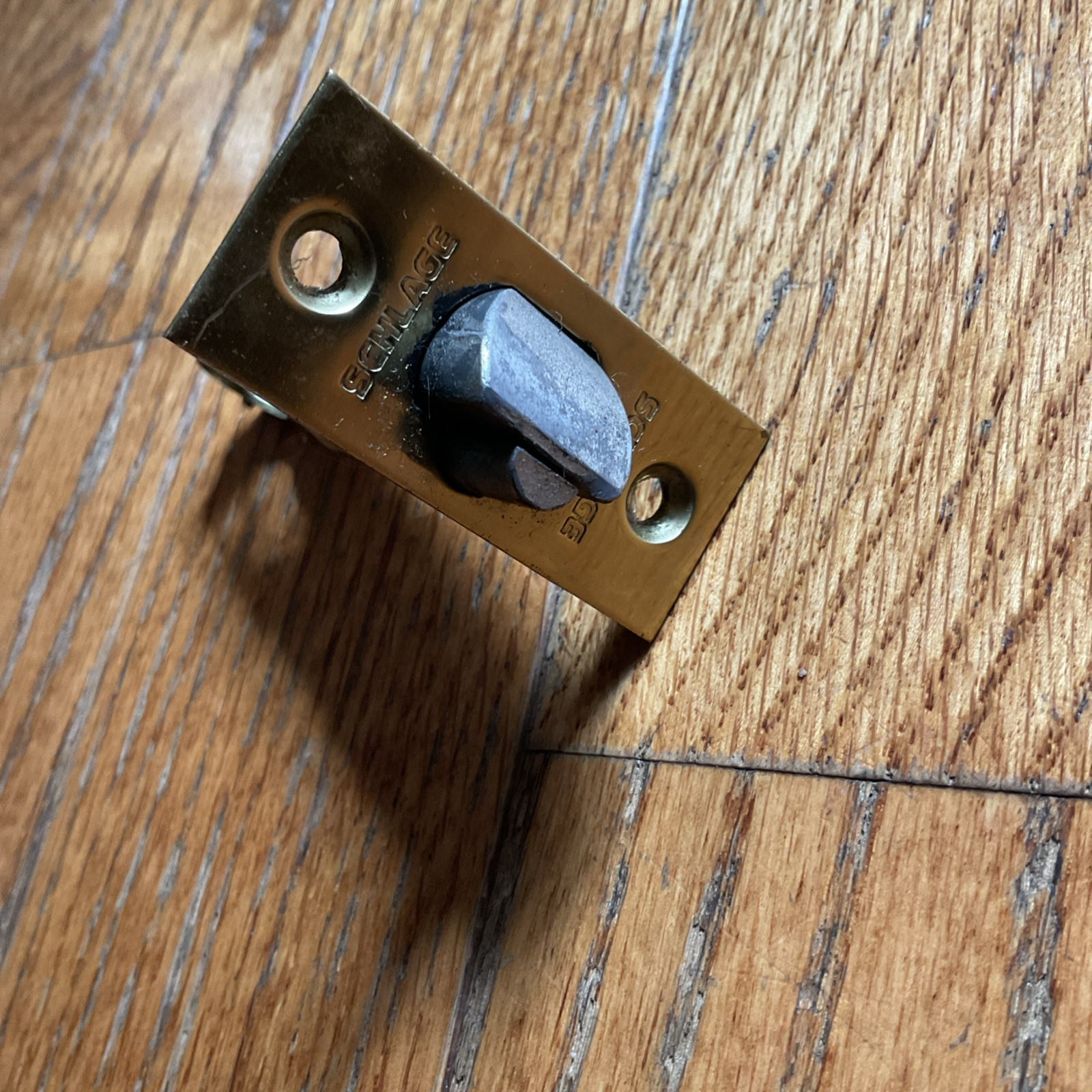 Schlage 16207605 Adjustable Backset Door Latch Brass Gold Fast Shipping