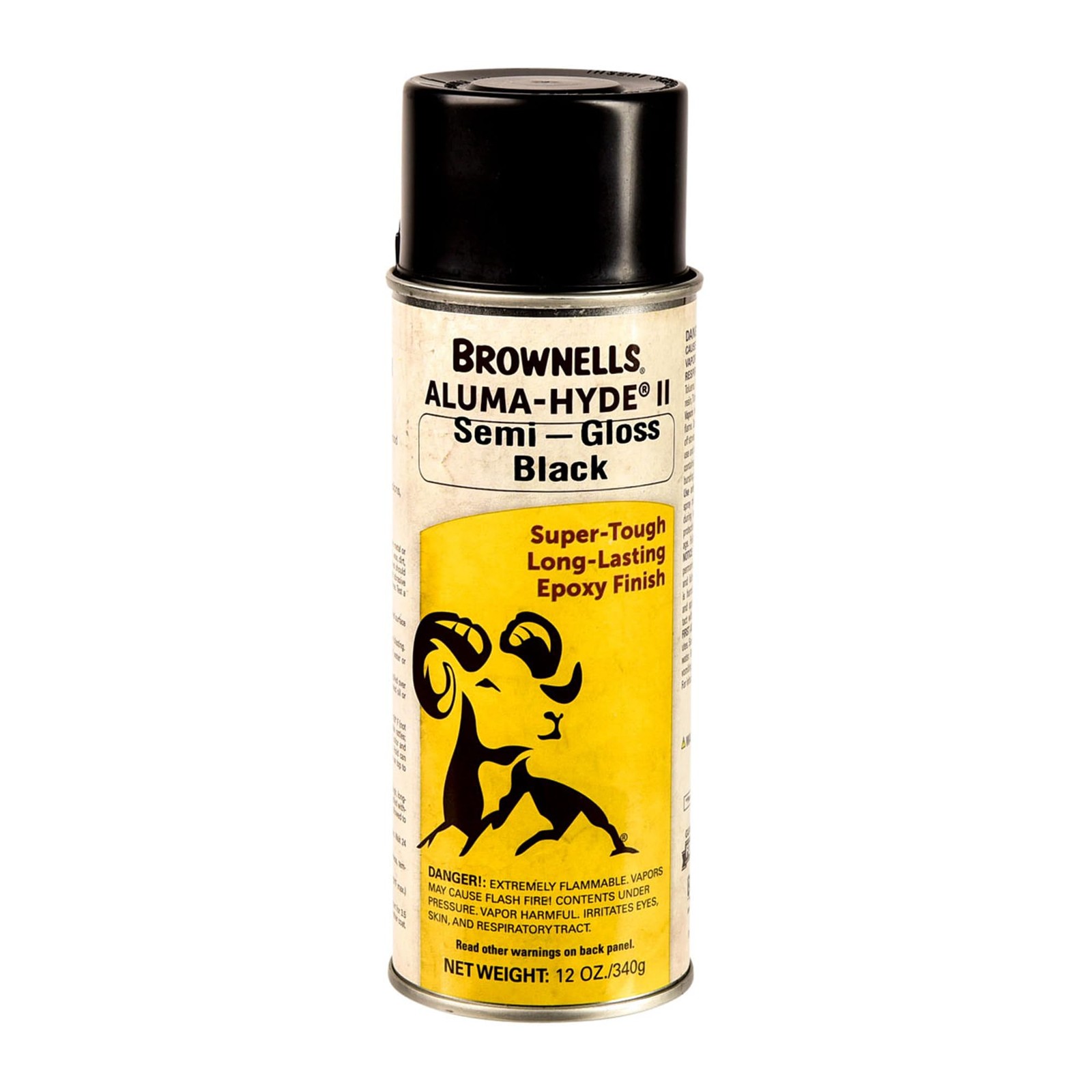 Brownells Aluma-Hyde II Epoxy Based 12 Ounce (Pack of 1), Semi Gloss Black