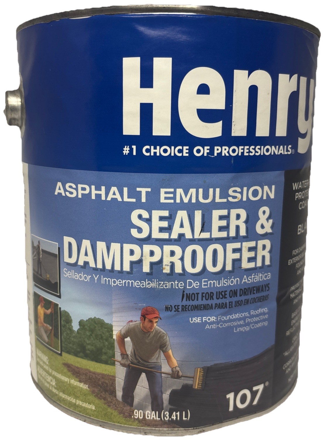 Henry He107046 Sealer & Dampproofer—1 Gal—Black—NEW—No Handle—SHIPS IN 24 HOURS—