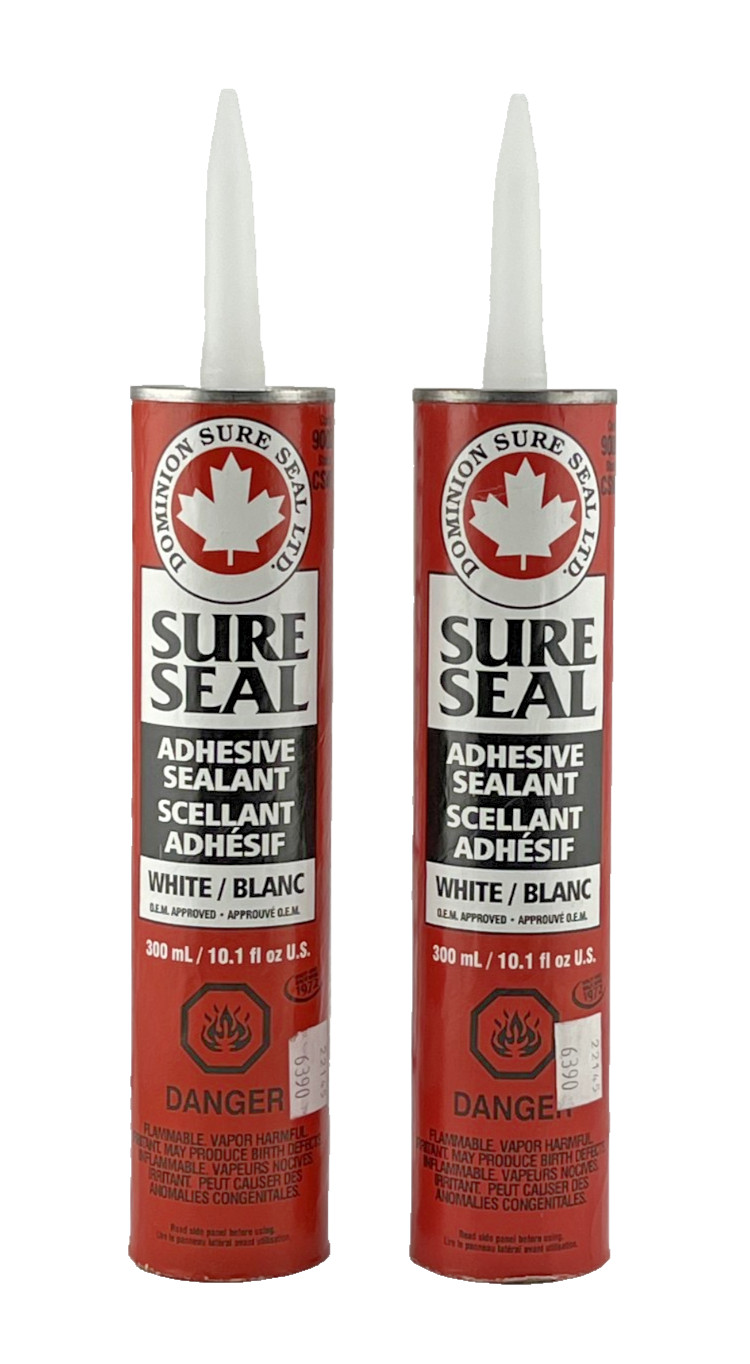 DOM.CSW Dominion Sure Seal 9002 WHITE – Sure Seal Adhesive Sealant, 300mL 2Pack