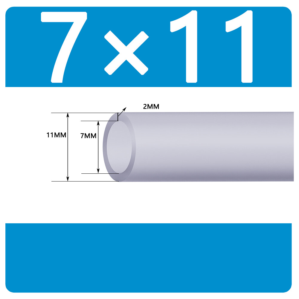 7mm-16mm Flexible Tubing Silica Food Grade Heat-Resistant Odorless Black Clear
