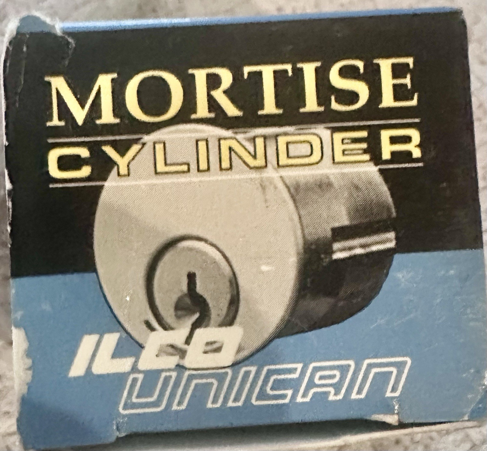 Ilco Unican brass mortise cylinder USA made 1” lock with 2 keys