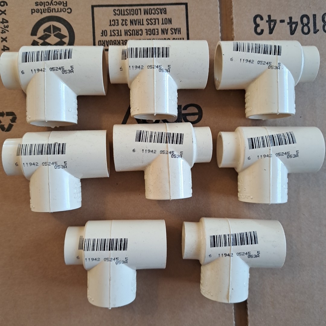 CPVC Tee LOT 3/4 In x 1/2 In x 3/4 In Solvent Weldable Charlotte Pipe