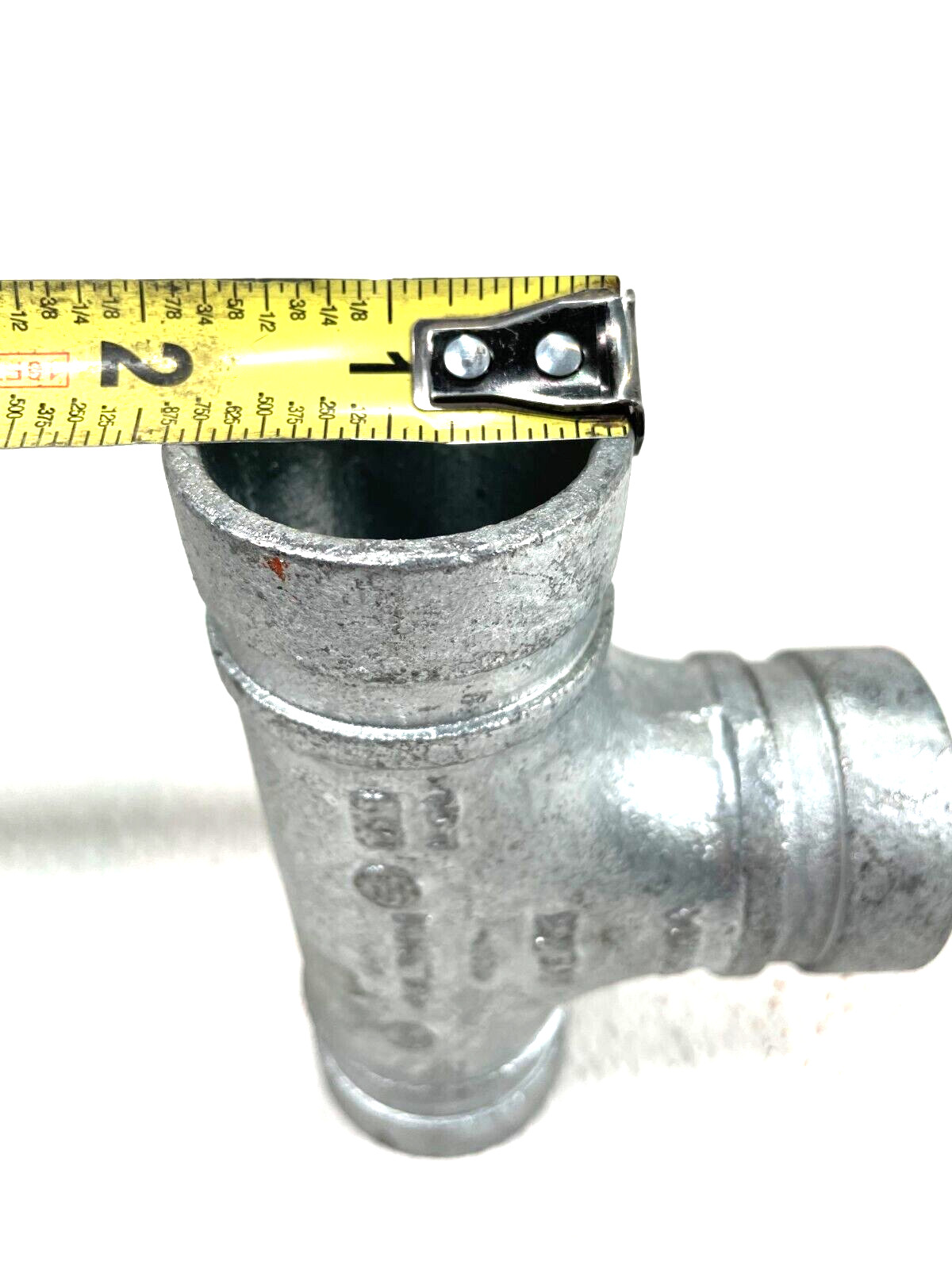 SPF Style T1 Straight Tee 1-1/2″ Galvanized Grooved End IPS Pipe Size Fitting