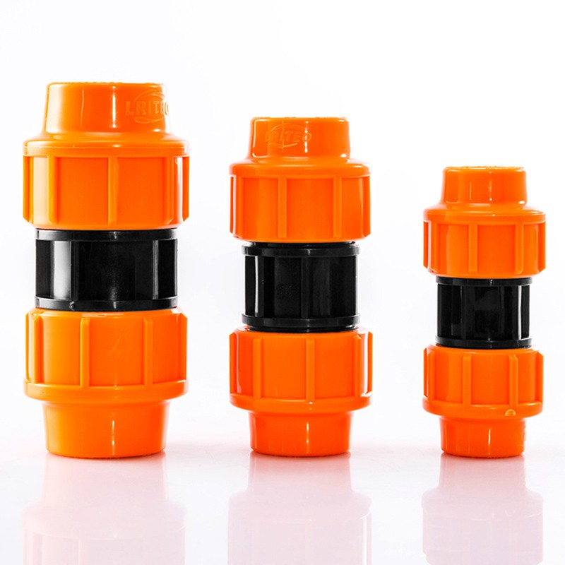 Compression Coupling PE Pipe Fitting Connector Straight Tee Elbow Valve 20-63mm