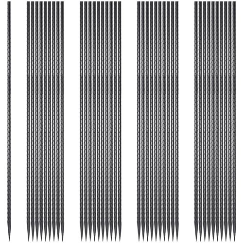 EUOKOK Rebar Ground Stakes 24-In 40-Pc Heavy Duty 1/4-In Steel Chisel Point