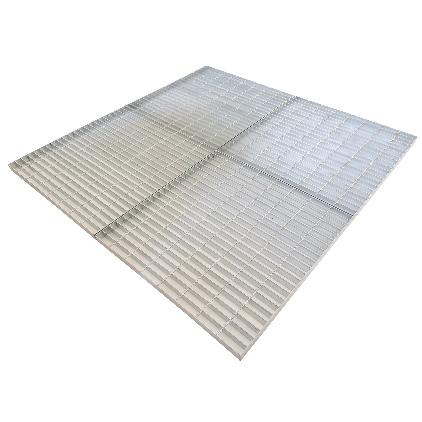 2.6ft*2.6ft Silver Gray Carbon Steel Grille Plate Thickness 1.5″ 1 Piece/Box