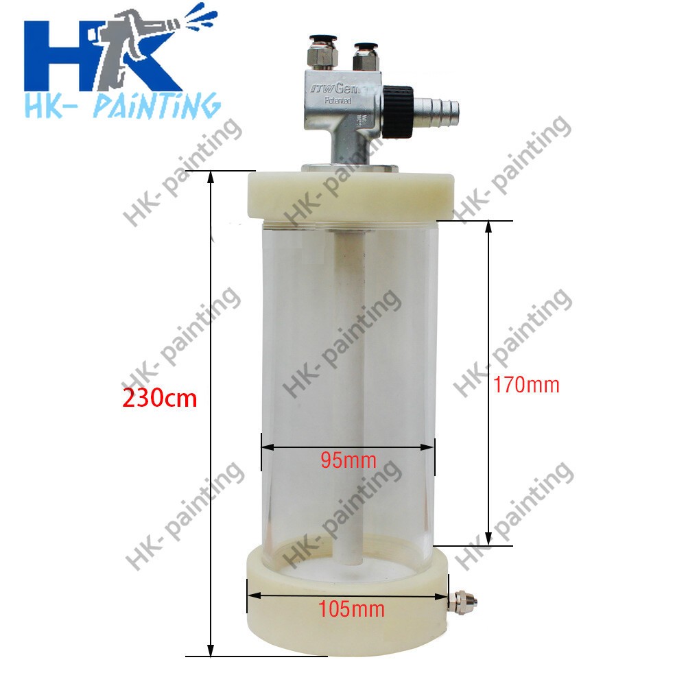 IG02 pump with Fluidization hopper cup (1 L) for powder coating machine system