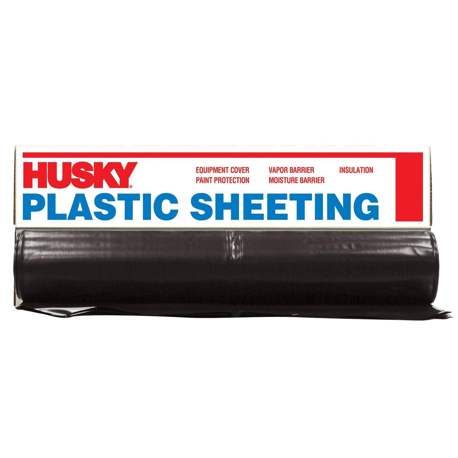 10ft x 100ft High Density Black Painter’s Plastic Clear Paint Protection Film
