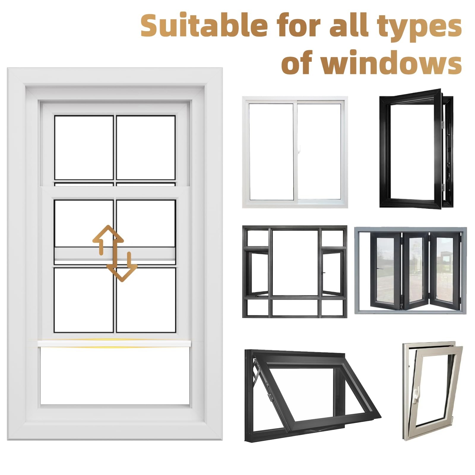 196” Wedge-Shape Foam Window Weather Stripping Door Seal 196″, White