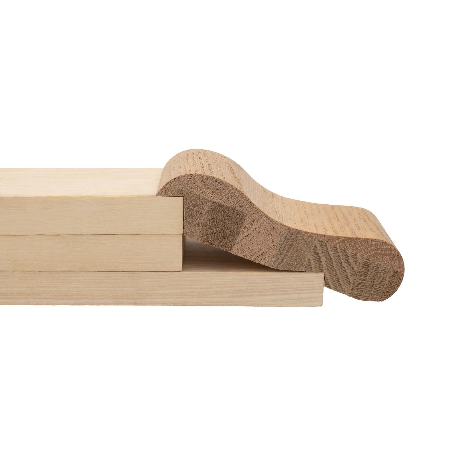 Outwater 1-3/8″ H x 5″ W Unfinished Maple Chicago Bar Rail