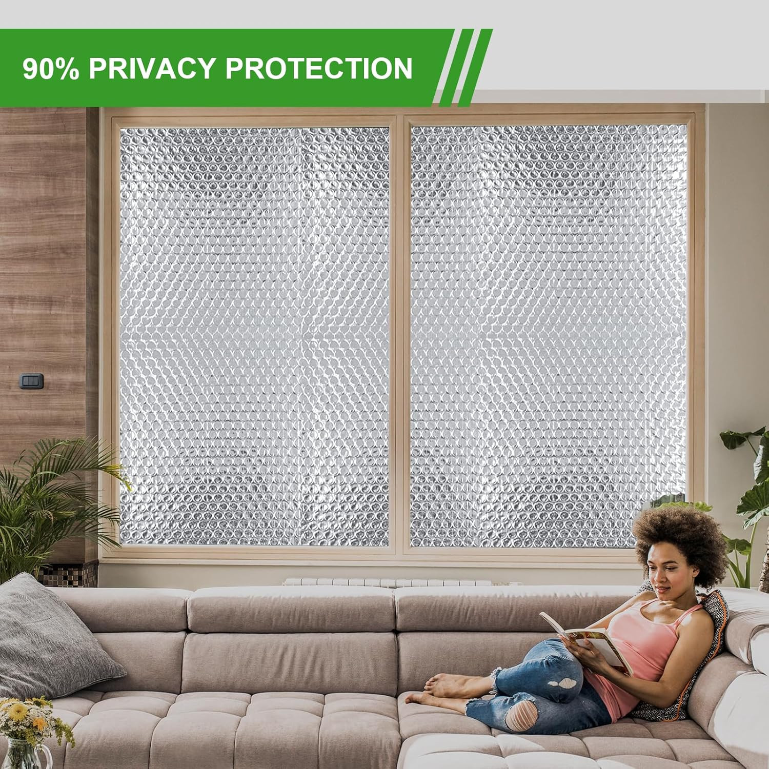 Reflective Insulation Foam,48″X 10 Ft Window Insulation for Summer Heat,Aluminum