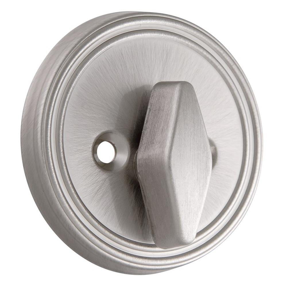 Design House Brass Single-Sided Deadbolt Lockset in Satin Nickel