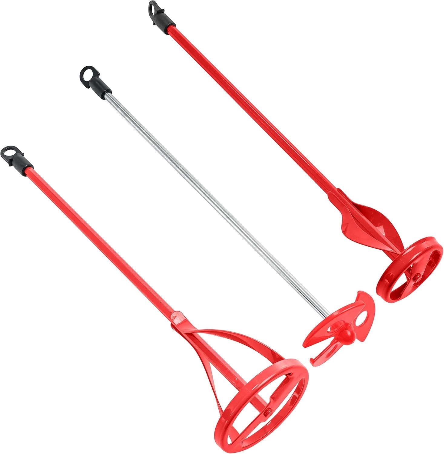 Paint Mixer Attachment Set of 3 – 14″ Drill Paddle Mixer with 3/8″ & 5/16″ He…