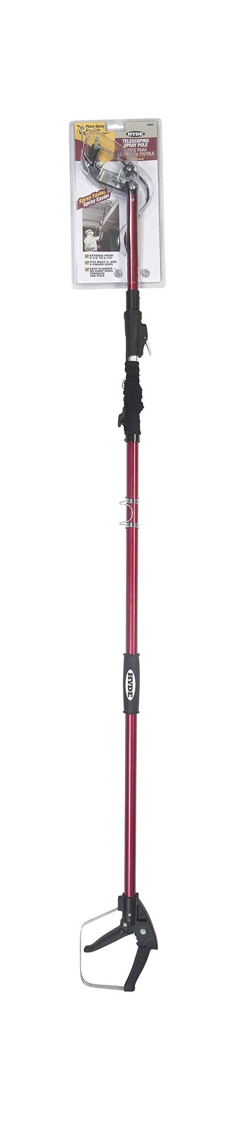 HYDE 28680 QuickReach Telescoping Spray Pole, Extends from 5-1/2 to 8-1/2 Feet