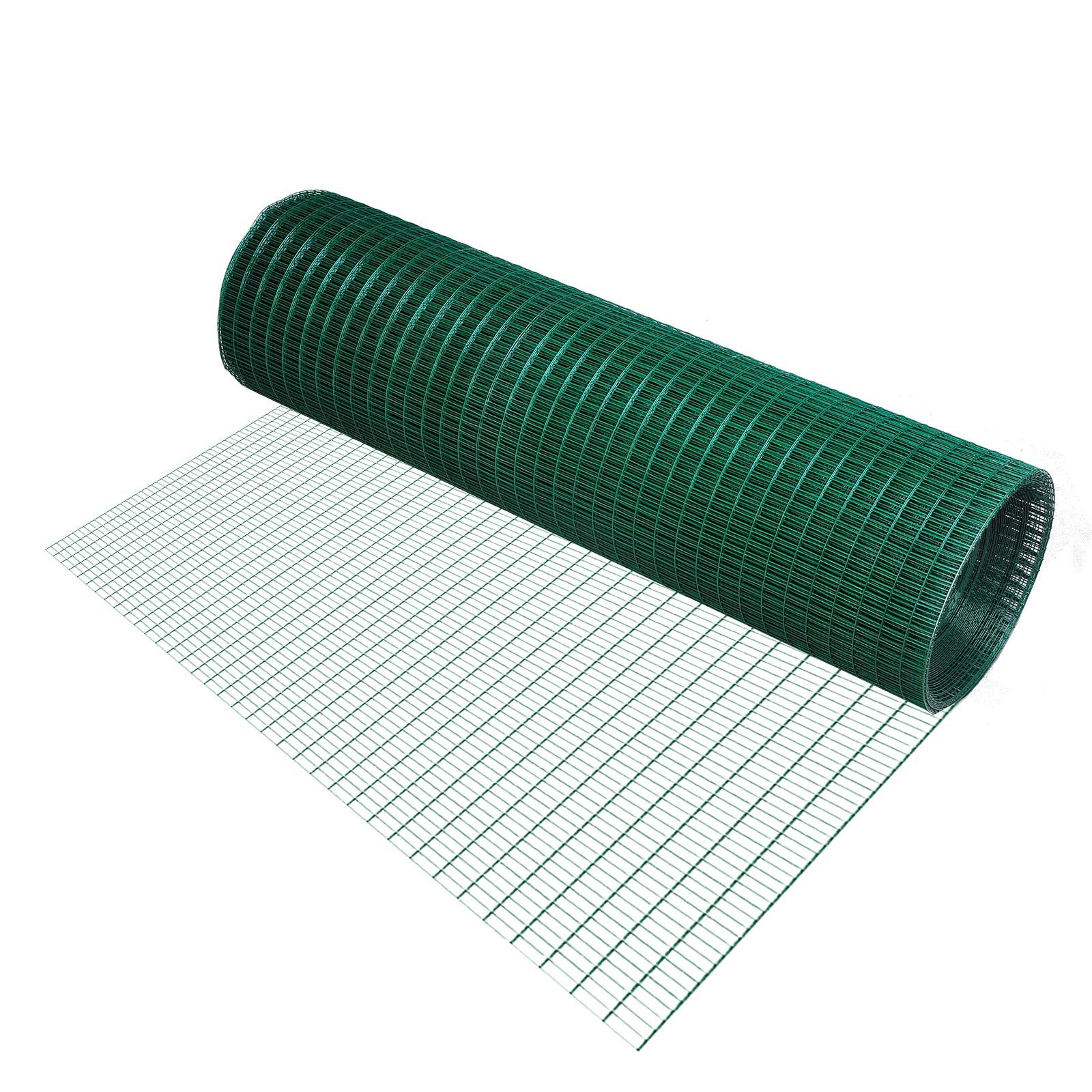 PawHut 98′ L x 35.5″ H Hardware Cloth, 1/2 x 1 Inch Wire x 35.5″, Green