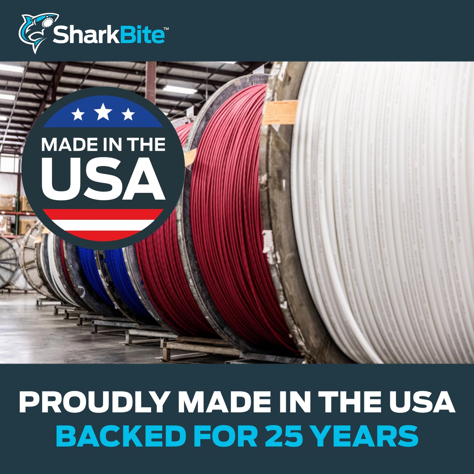 SharkBite 3/4 Inch x 100 Feet Blue PEX-A, Made in the USA, in.,