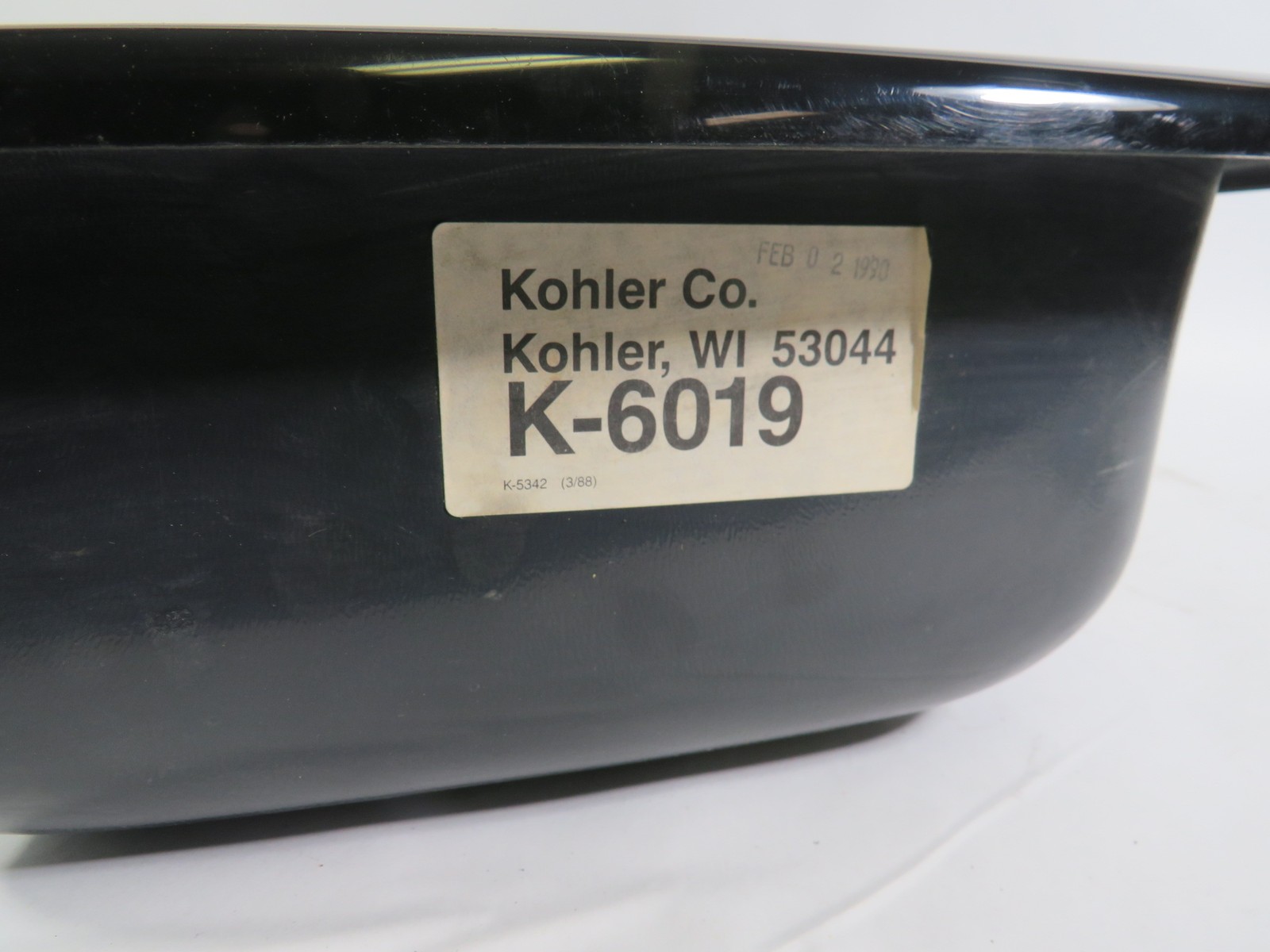 Kohler K-6019 Gimlet Bar Sink 3 Hole Black 15×15″ Shelf Wear NEW