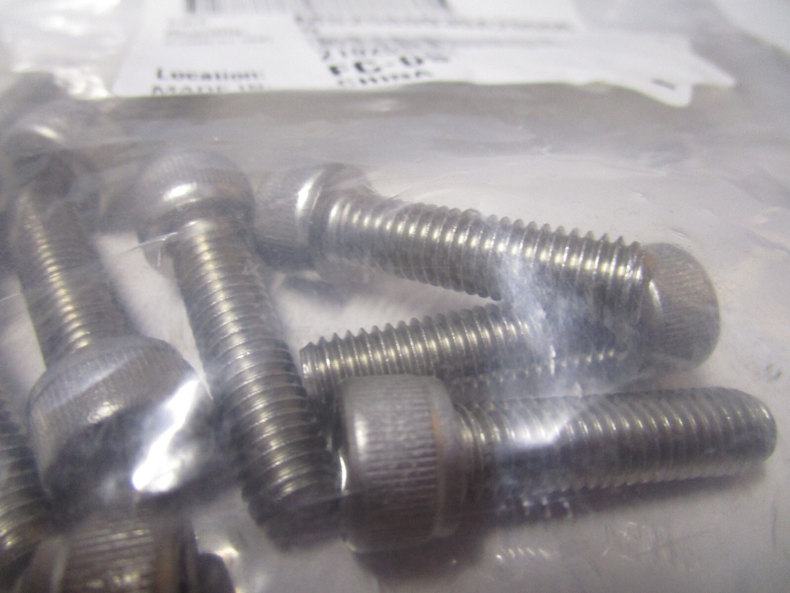 M8-1.25 x 30mm L 6mm Hex A2-70 Stainless Steel Socket Head Cap Screw QTY 9