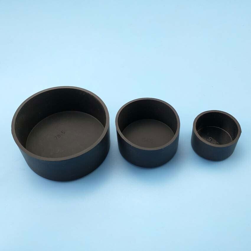Round Silicone Rubber Chair Table Feet Pipe Tubing End Cover Caps ID 32.5~78.5mm