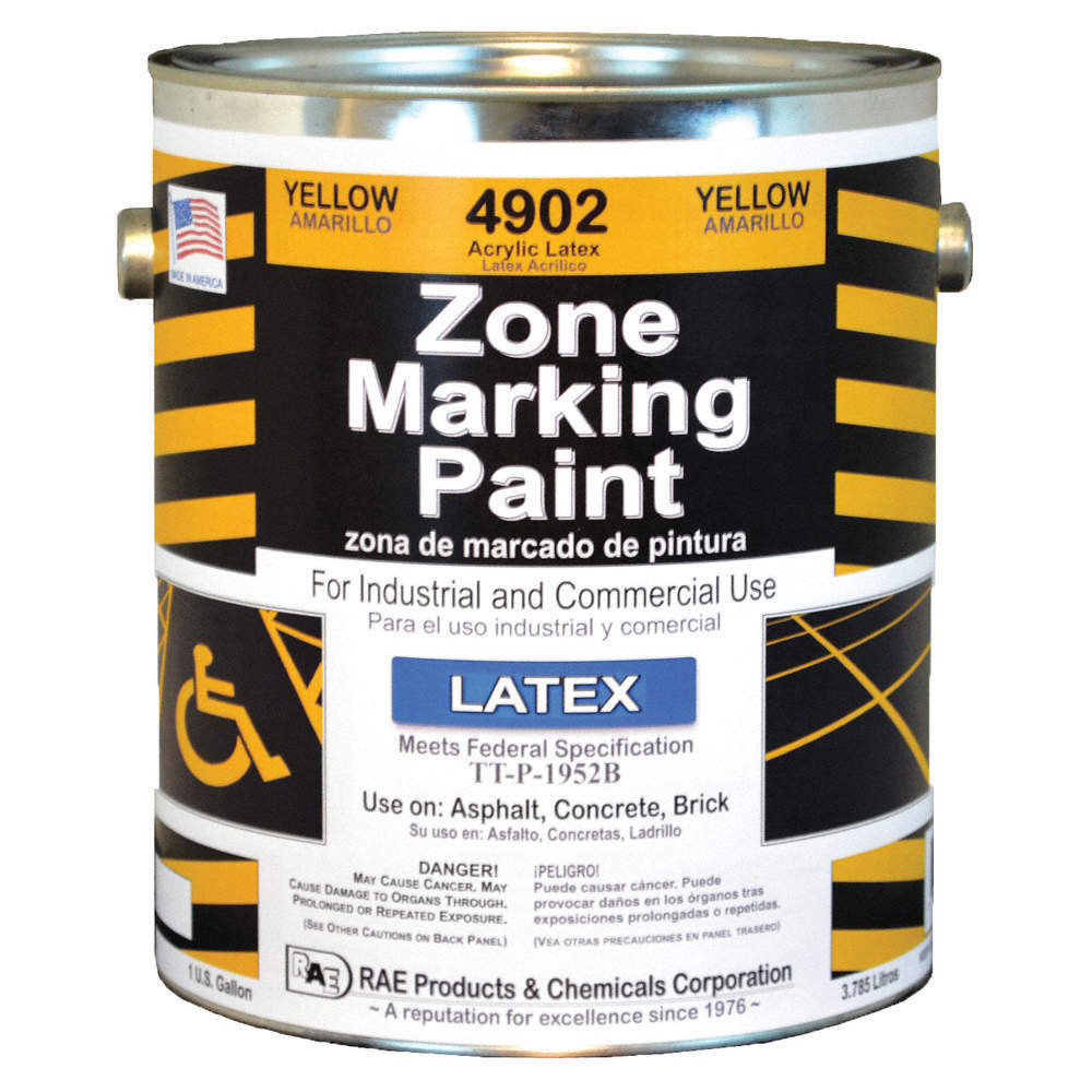 RAE 4902-01 Traffic Zone Marking Paint,1 gal,Yellow 3EHH6