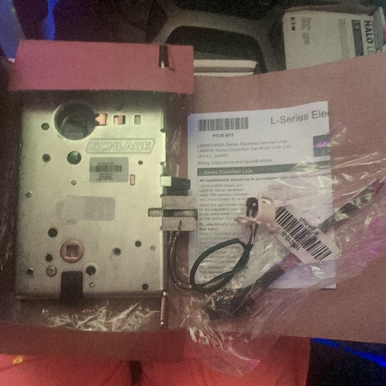Schlage L-Series Electrified Mortise Lock P516-871 w/ Wiring Harness Manual
