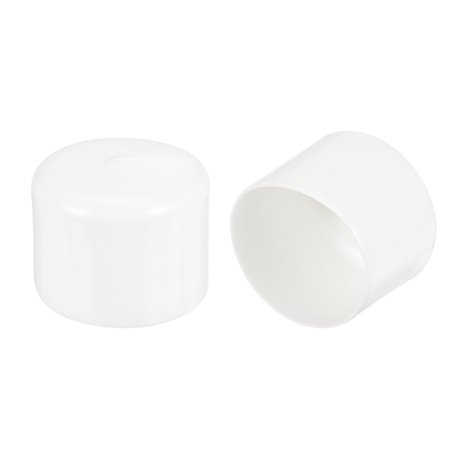 10 x White 59mm Rubber End Caps Round Vinyl Plug Insert Rubber Flexible