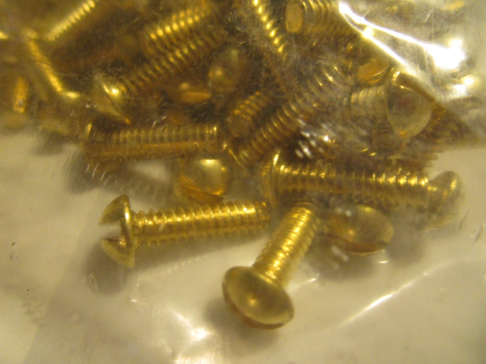 #6-32 x 1/2″ Slotted Drive Round Head Brass Machine Screw QTY 100