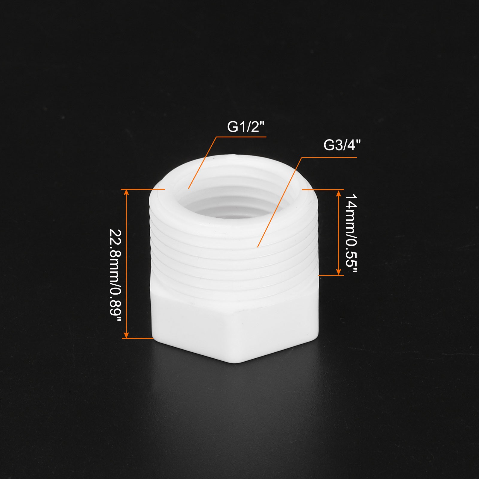 10Pcs Pipe Fitting G3/4″ Male to G1/2″ Female Reducer Threaded Bushing
