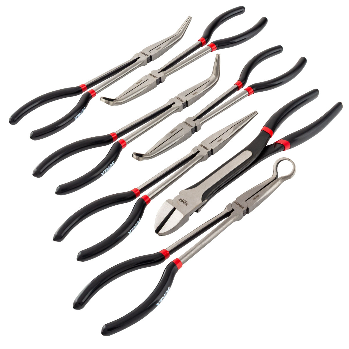 SXLRS711SUNEX 7 Piece 11 Inch Long Reach Pliers Set